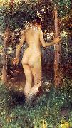 Julius LeBlanc Stewart Study Of A Nude Woman Sweden oil painting artist